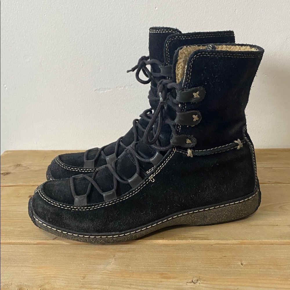 Timberland Reykir Ghillie black suede ankle boots Lace-Up size 8
